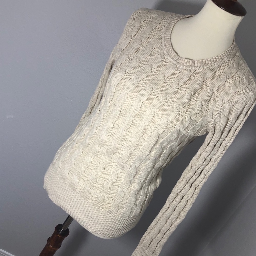 Gap Ribbed Sweater Pull Over {Tan}